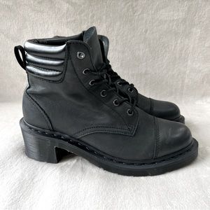 Dr. Martens Alexandra Black Leather Boots Womens US 9, UK 7